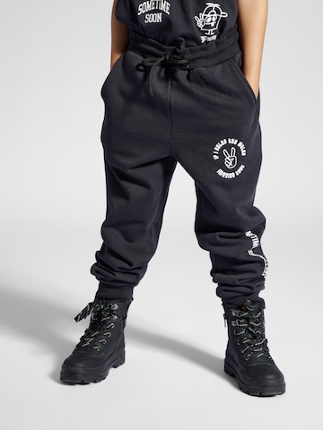 SOMETIME SOON Tapered Pants in Black: front