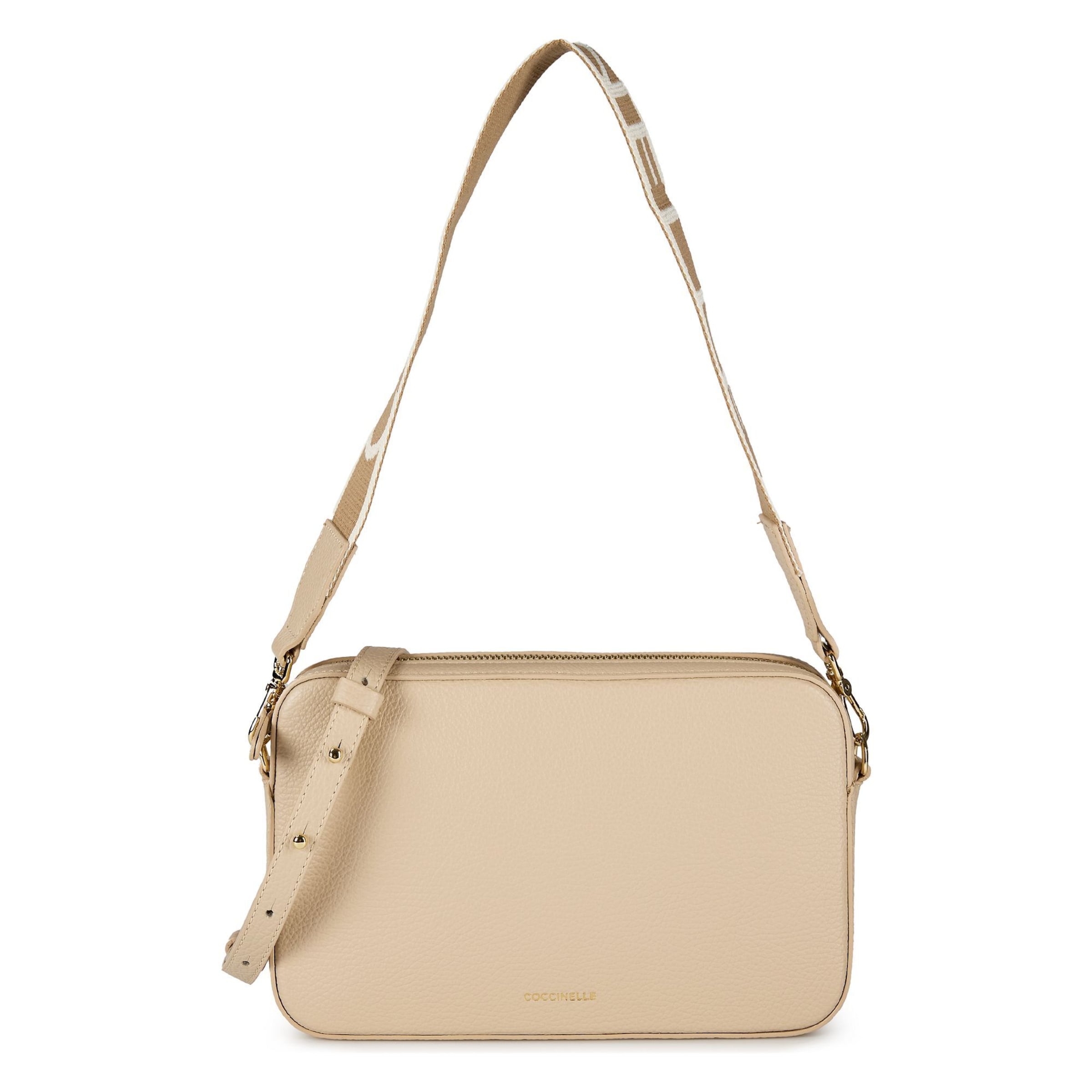 Coccinelle Shoulder bag 'Tebe' in Beige: front