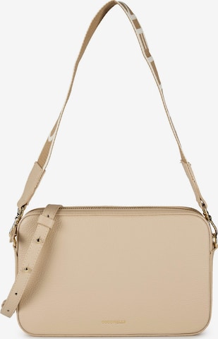 Borsa a spalla 'Tebe' di Coccinelle in beige: frontale