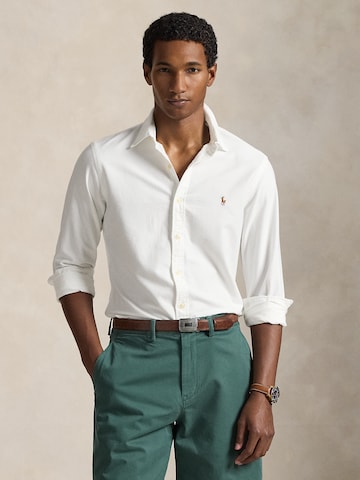 Coupe slim Chemise Polo Ralph Lauren en blanc