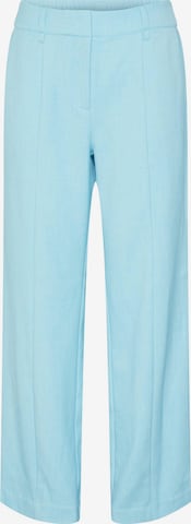 Y.A.S Regular Trousers with creases 'Komio' in Blue: front