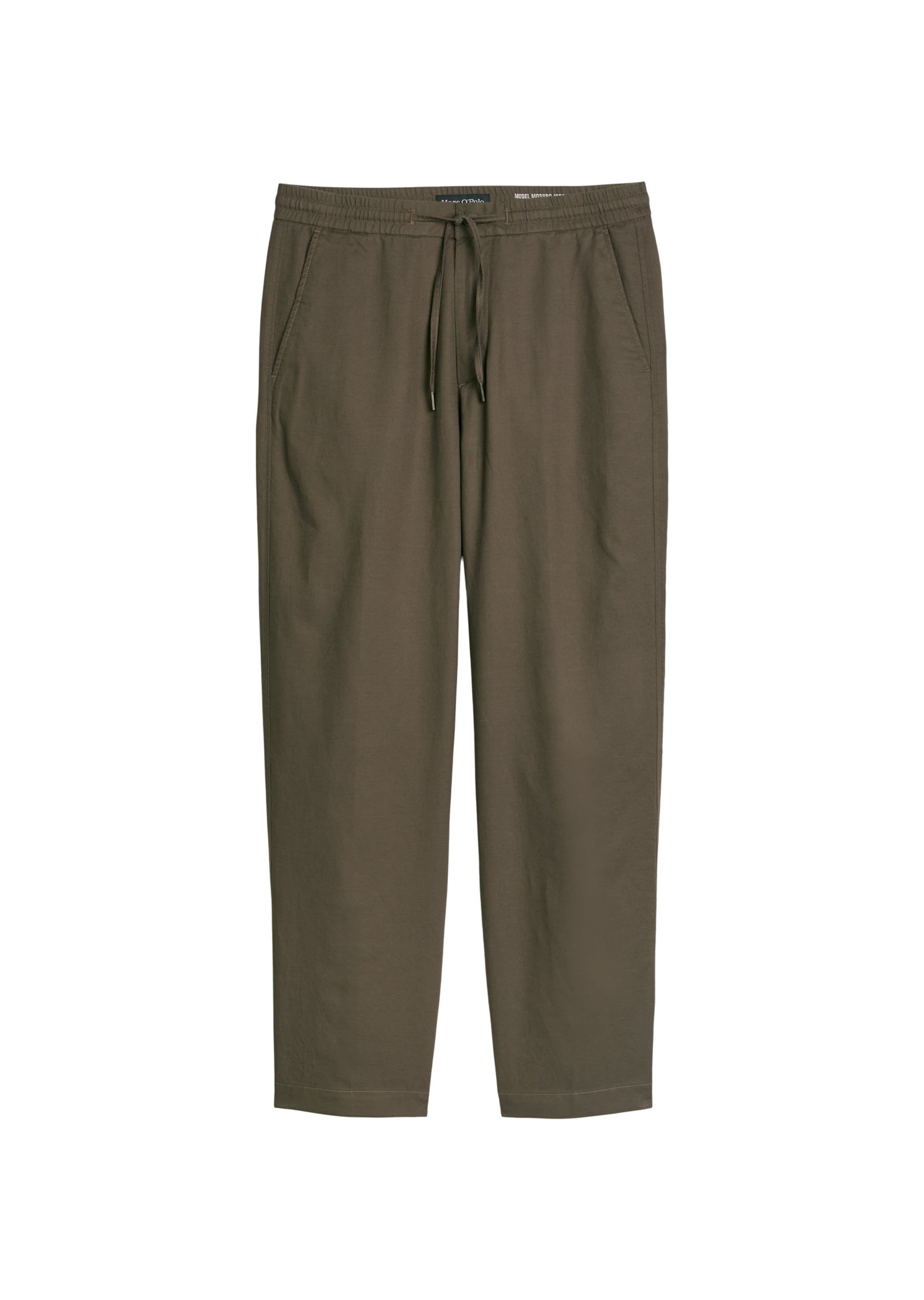 Marc O'Polo Loose fit Trousers 'Mossbo' in Brown: front