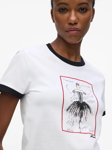 Karl Lagerfeld Póló 'Le ballet' - fehér