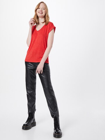 PIECES Shirt 'Billo' in Red