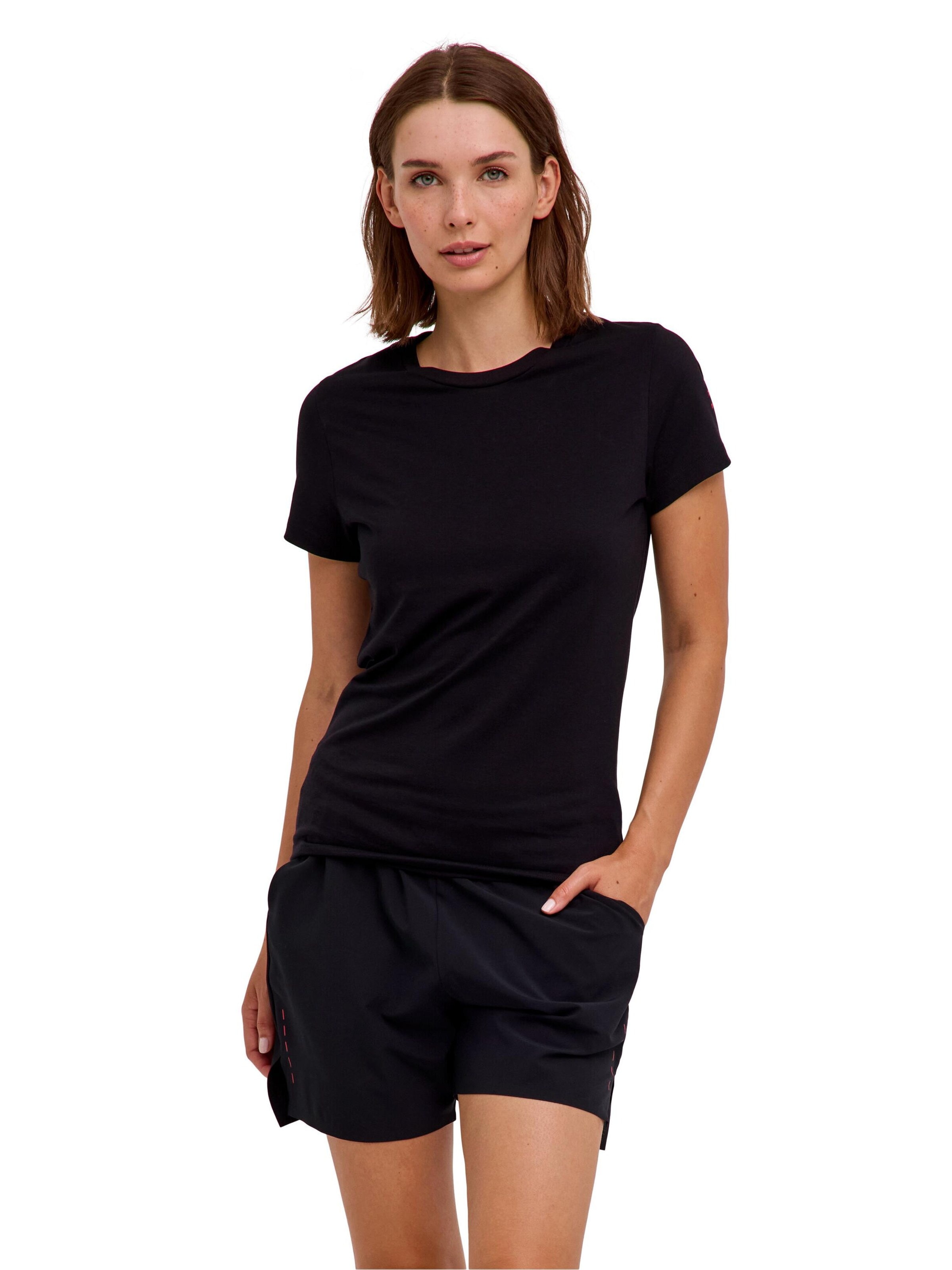 FALKE Funktionsshirt‌‌‌‌‌‌ in Schwarz: Vorderseite