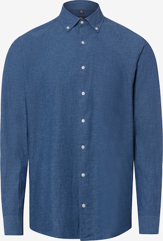 Nils Sundström Hemd in Blau: Vorderseite