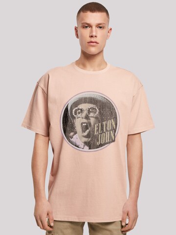 F4NT4STIC Shirt 'Elton John Vintage Circle' in Orange: front