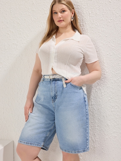 Trendyol Curve Τζιν σε γαλάζιο, Άποψη προϊόντος