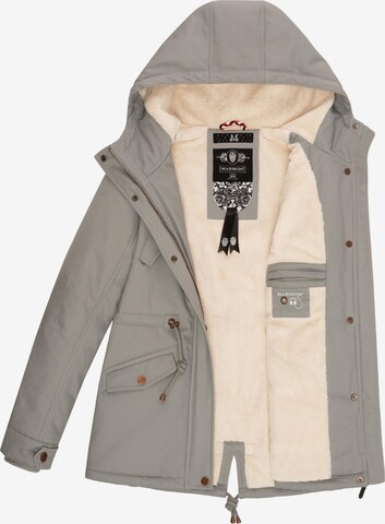 MARIKOO Winter Jacket 'Manolya' in Grey