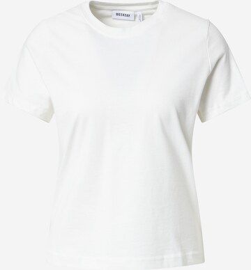 WEEKDAY - Camisa 'Lean' em branco: frente