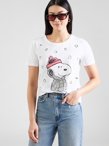 PRINCESS GOES HOLLYWOOD Shirt 'Snoopy' in Wit: voorkant