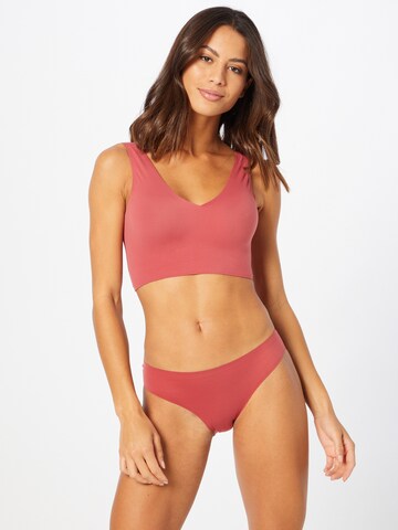 SCHIESSER Regular Bra 'Invisible Soft' in Red