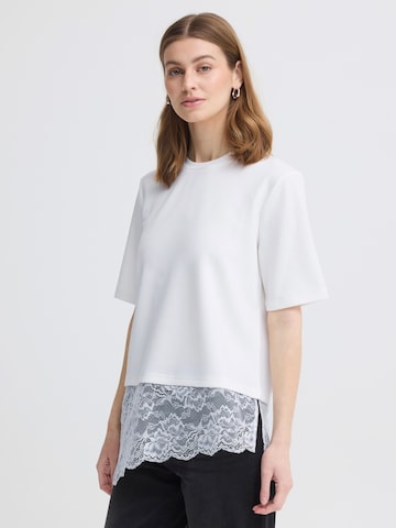 ICHI Shirt 'KAIWA' in Wit: voorkant