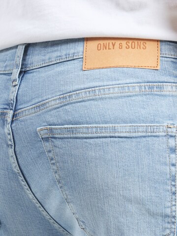 Only & Sons Slimfit Džíny 'ONSLoom' – modrá