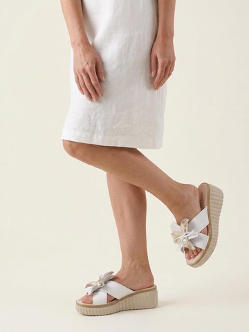 VENEZIA Mules 'Venezia' in White: front
