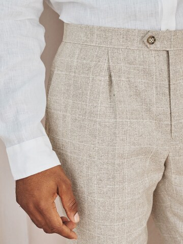 Next Regular Pleat-front trousers in Beige