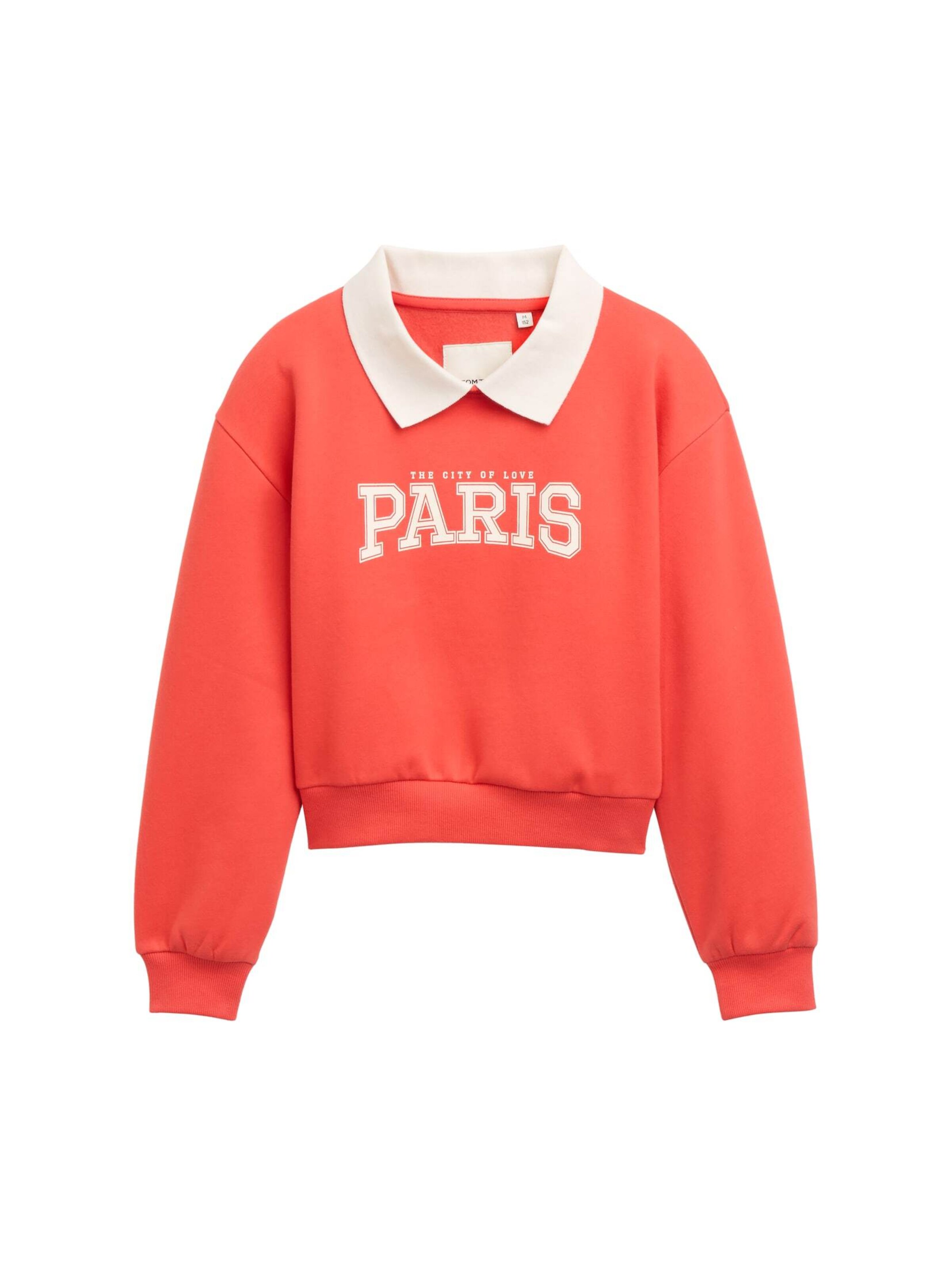 TOM TAILOR Sweatshirt in Rot: Vorderseite
