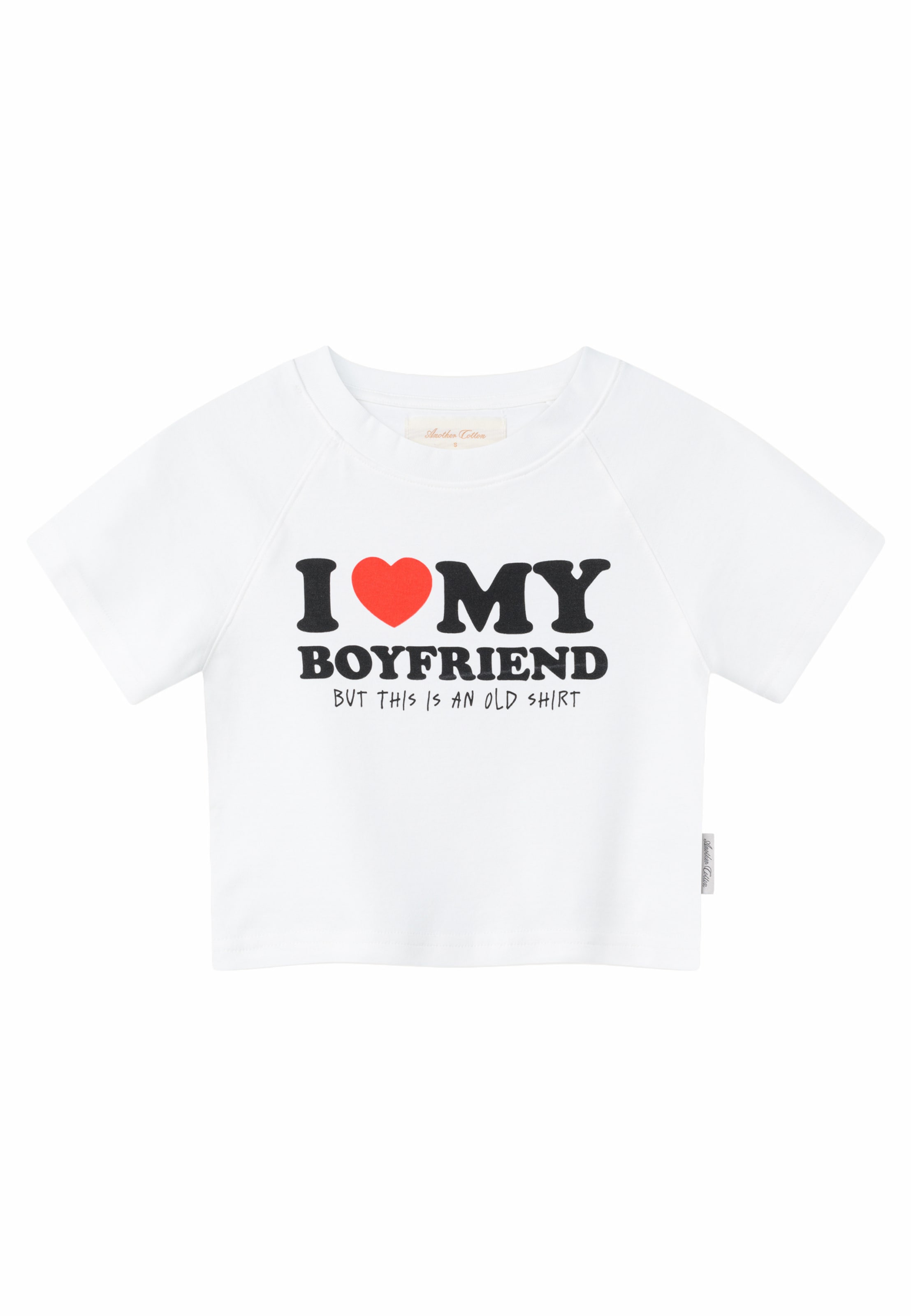 Another Cotton Lab Camisa 'Love My Boyfriend' em L em vermelho / preto / branco, Vista do artigo
