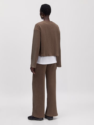 EDITED Shirt 'Kassandra Longsleeve (Corduroy)' in Bruin