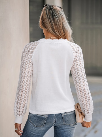 Cupshe - Blusa 'Long Sleeve' em branco