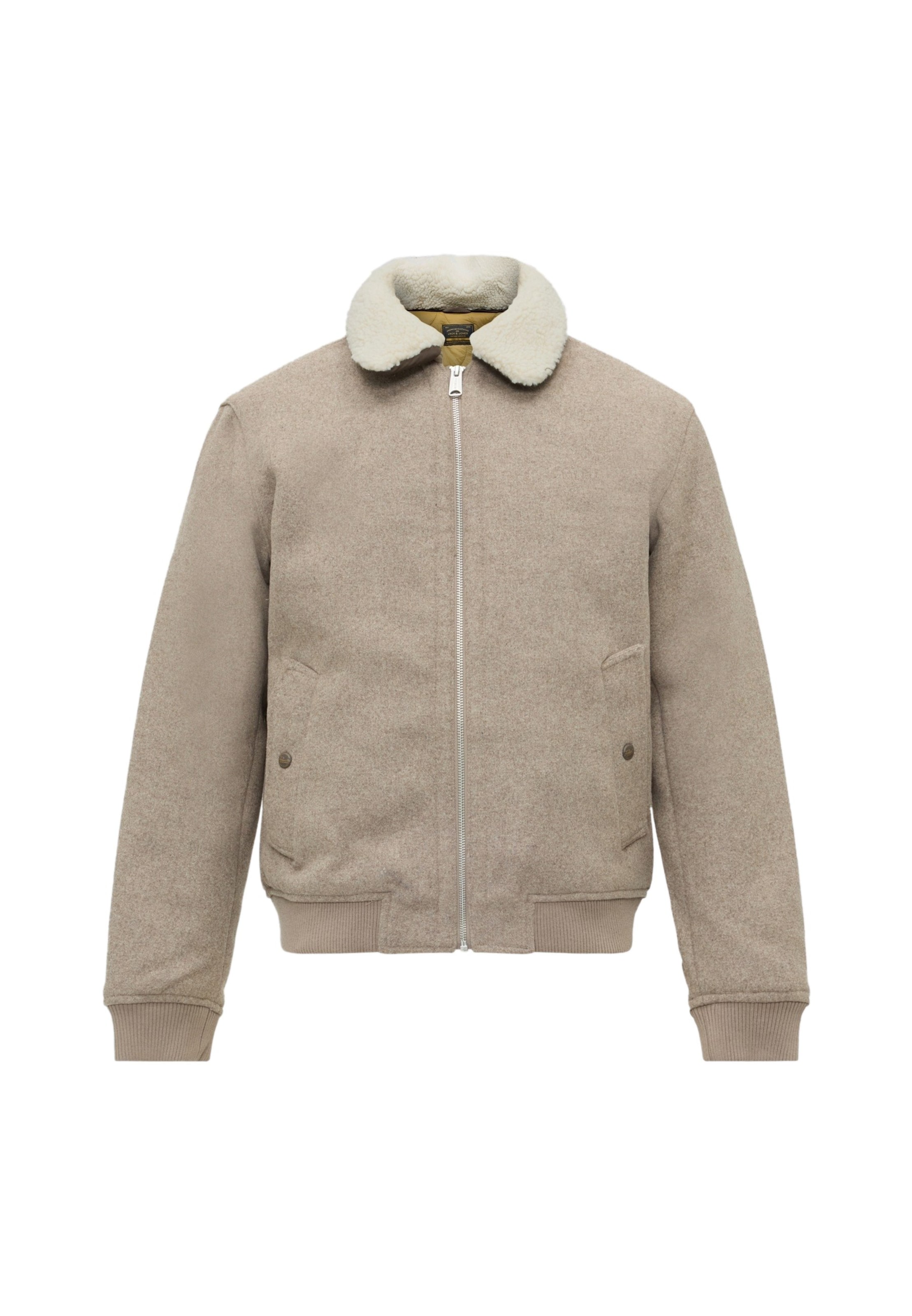 Jack & Jones Premium Přechodná bunda 'JPRBLUMELVIN' – béžová: přední strana