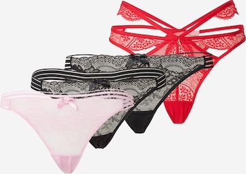 Hunkemöller Stringi w kolorze różowy: przód