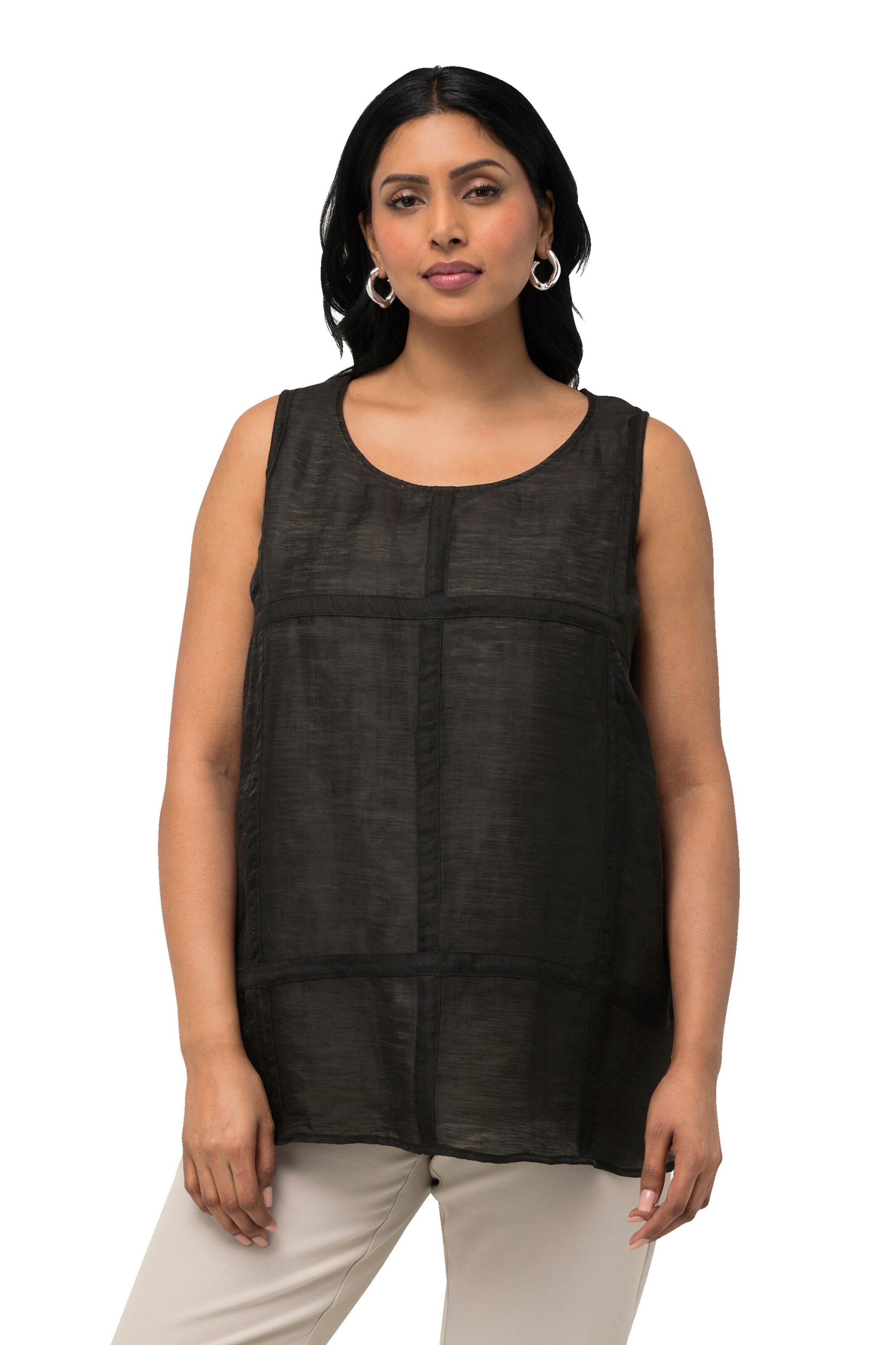 Ulla Popken Top in Black: front