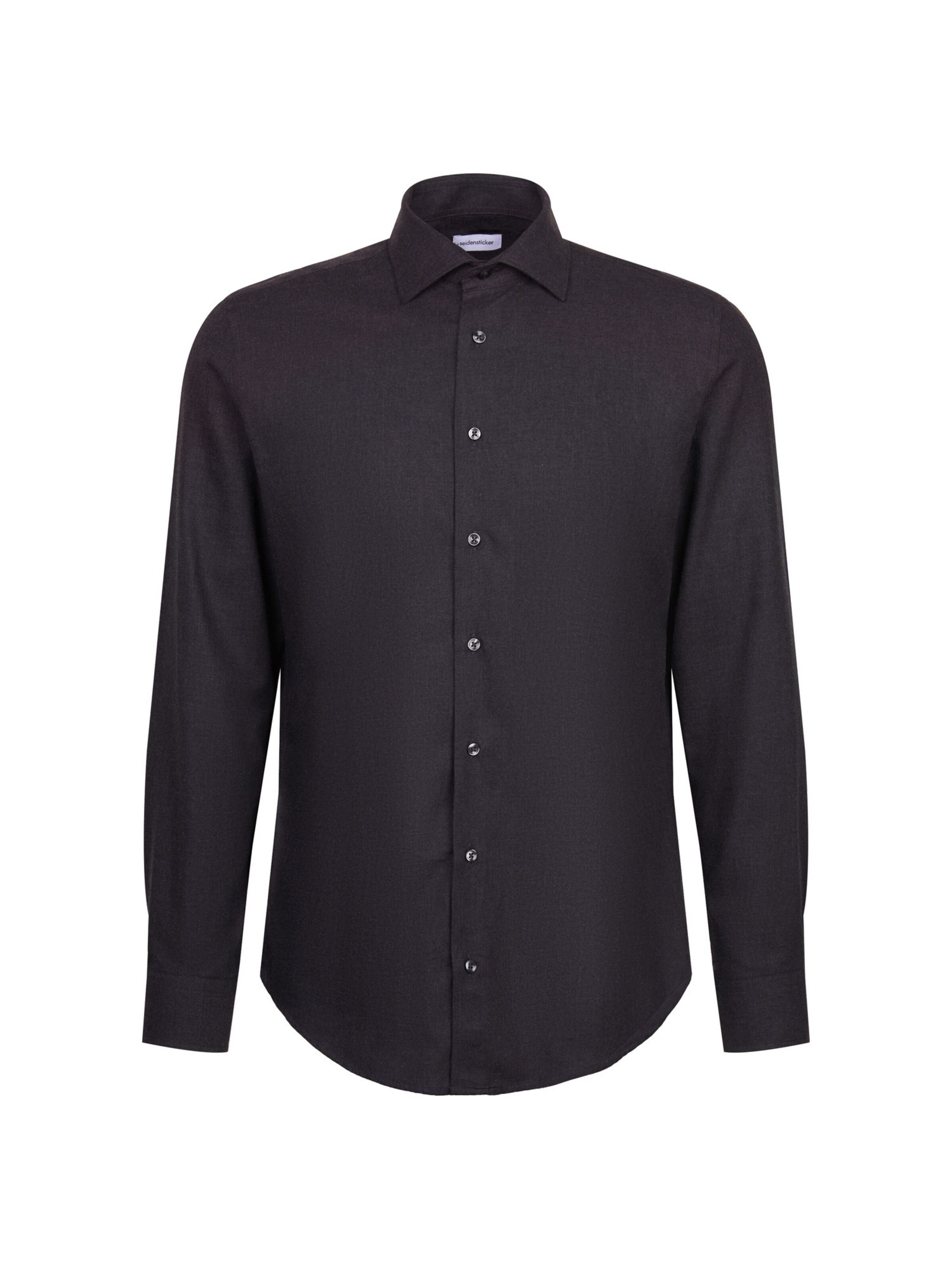 SEIDENSTICKER Super Slim Fit Business shirt 'SMART FLANNELS' in Grey: front