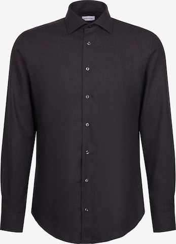 SEIDENSTICKER Business shirt 'SMART FLANNELS' in Grey: front