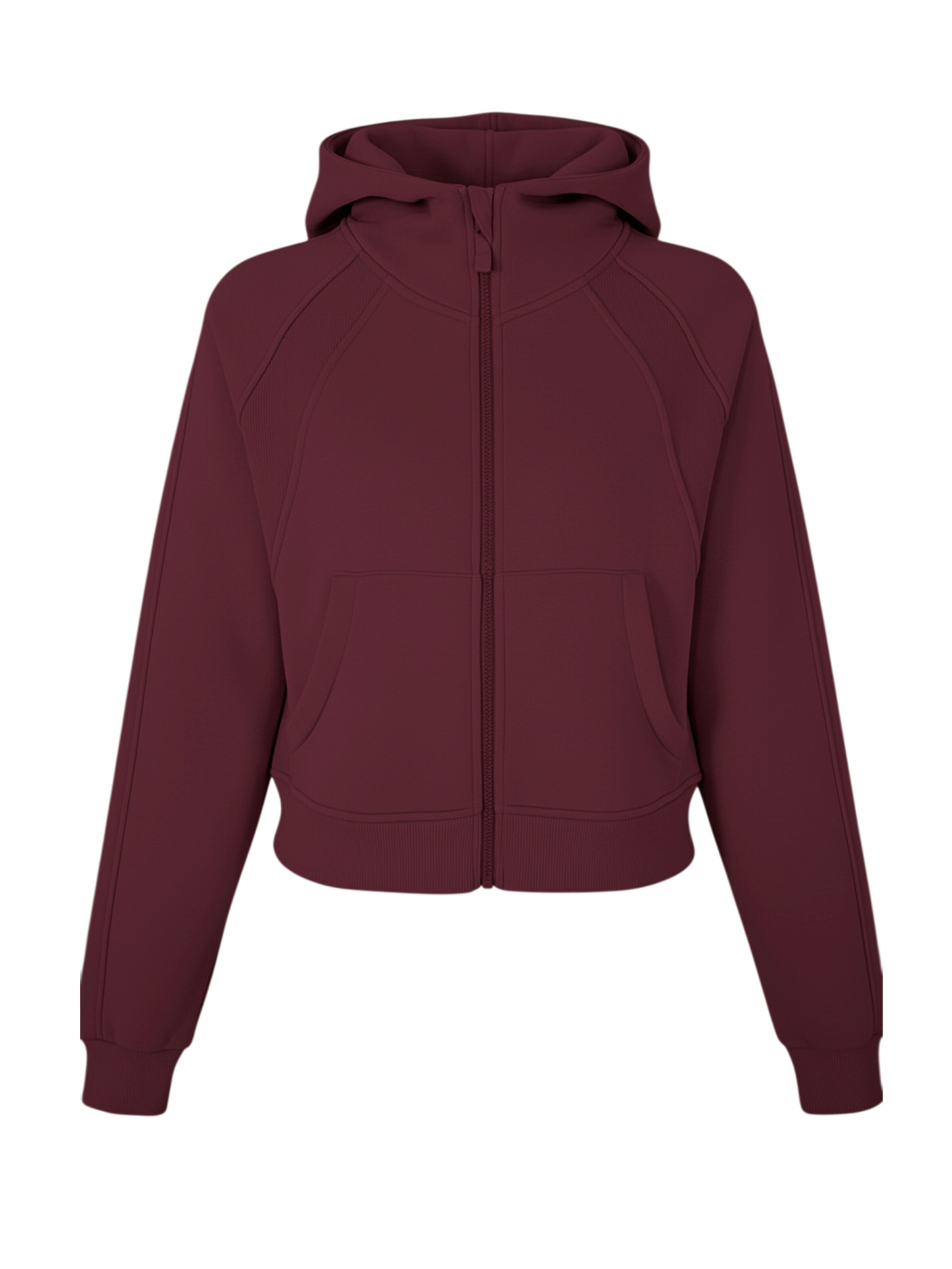 Organication Sweatjacke in Rot: Vorderseite