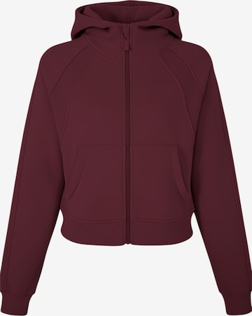Organication Zip-Up Hoodie in Red: front
