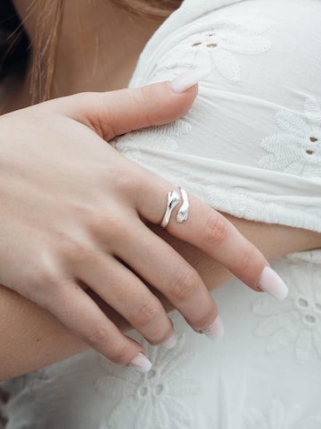 Vielring Ring 'Offener Umarmungsring Liebe' in Silber