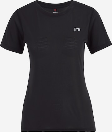 T-shirt fonctionnel Newline en noir : devant