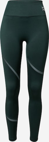 PUMA Skinny Workout Pants 'Exhale' in Green: front