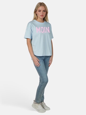 salzhaut Shirt 'LEEV-MOIN' in Blauw