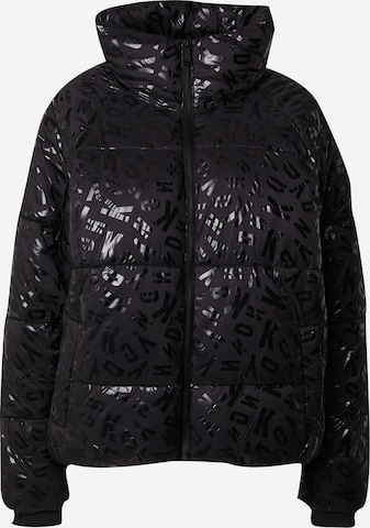 DKNY Performance Sportovní bunda – černá: přední strana