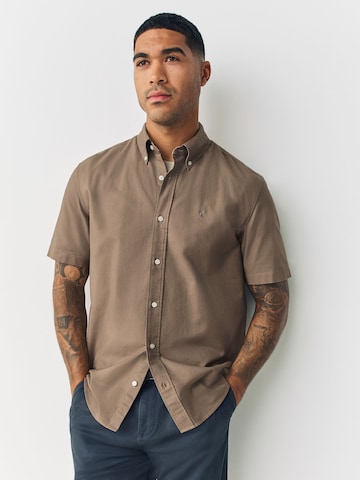 Next Regular Fit Hemd in Beige: Vorderseite