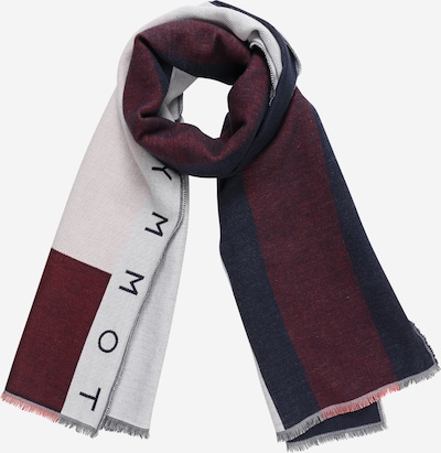 Fular Tommy Jeans pe bleumarin / roșu bordeaux / alb, Vizualizare produs
