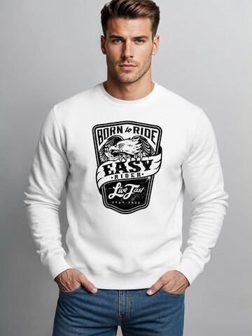 Neverless Sweatshirt 'Easy Rider' in White