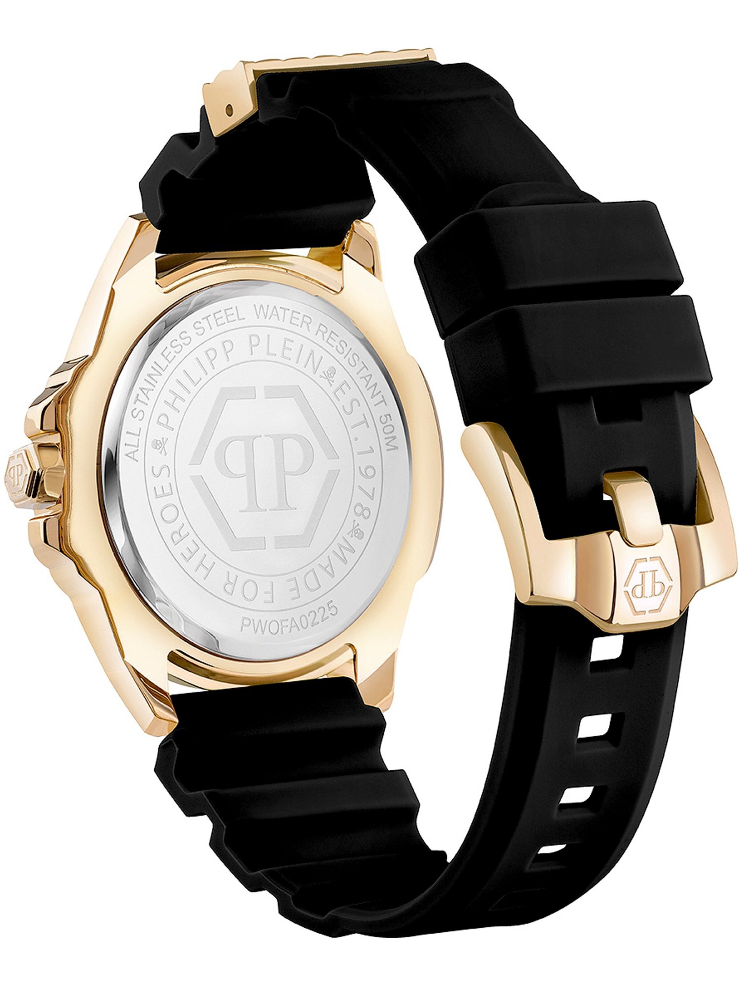 Philipp Plein Analoguhr in Schwarz