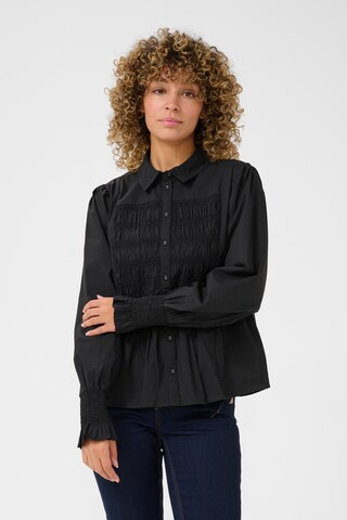 Cream Blouse 'Adeline' in Black: front