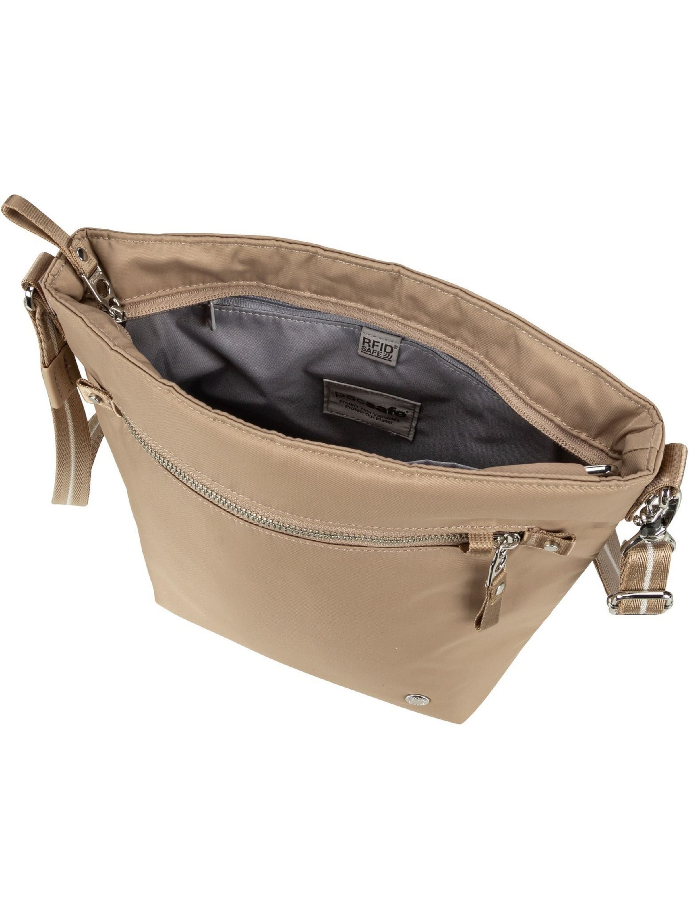 Pacsafe Umhängetasche in Grau