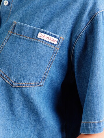 mėlyna Calvin Klein Jeans Palaidinė