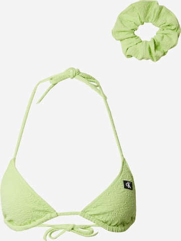 Hauts de bikini Calvin Klein Swimwear en vert : devant