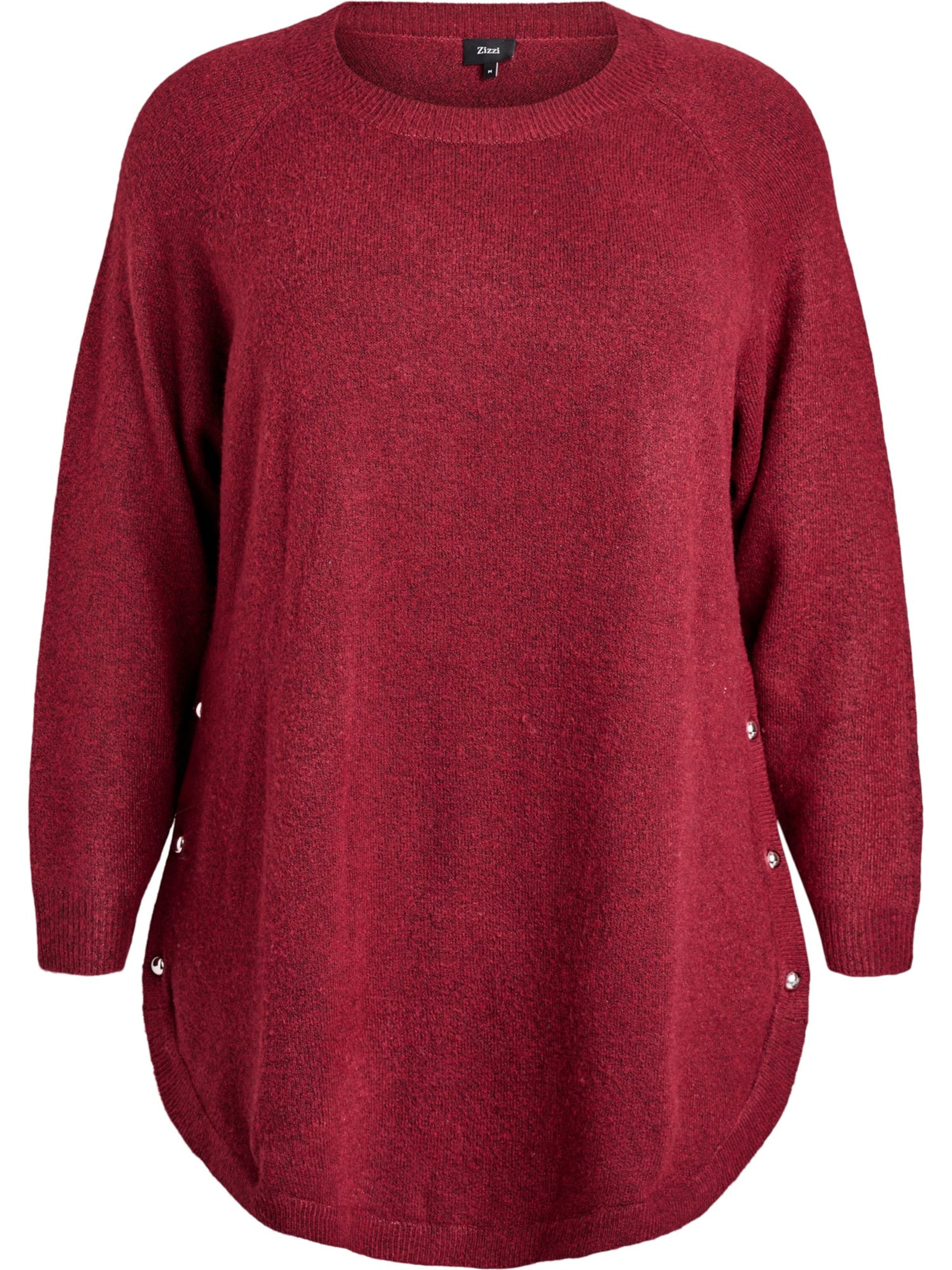 Zizzi Sveter 'MSunny' - Červená: predná strana