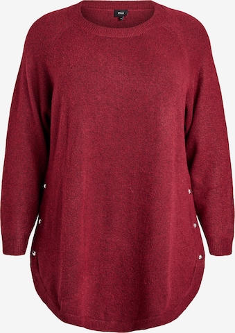 Pulover 'MSunny' de la Zizzi pe roșu: față