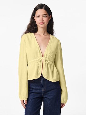 PIECES Blouse in Geel: voorkant