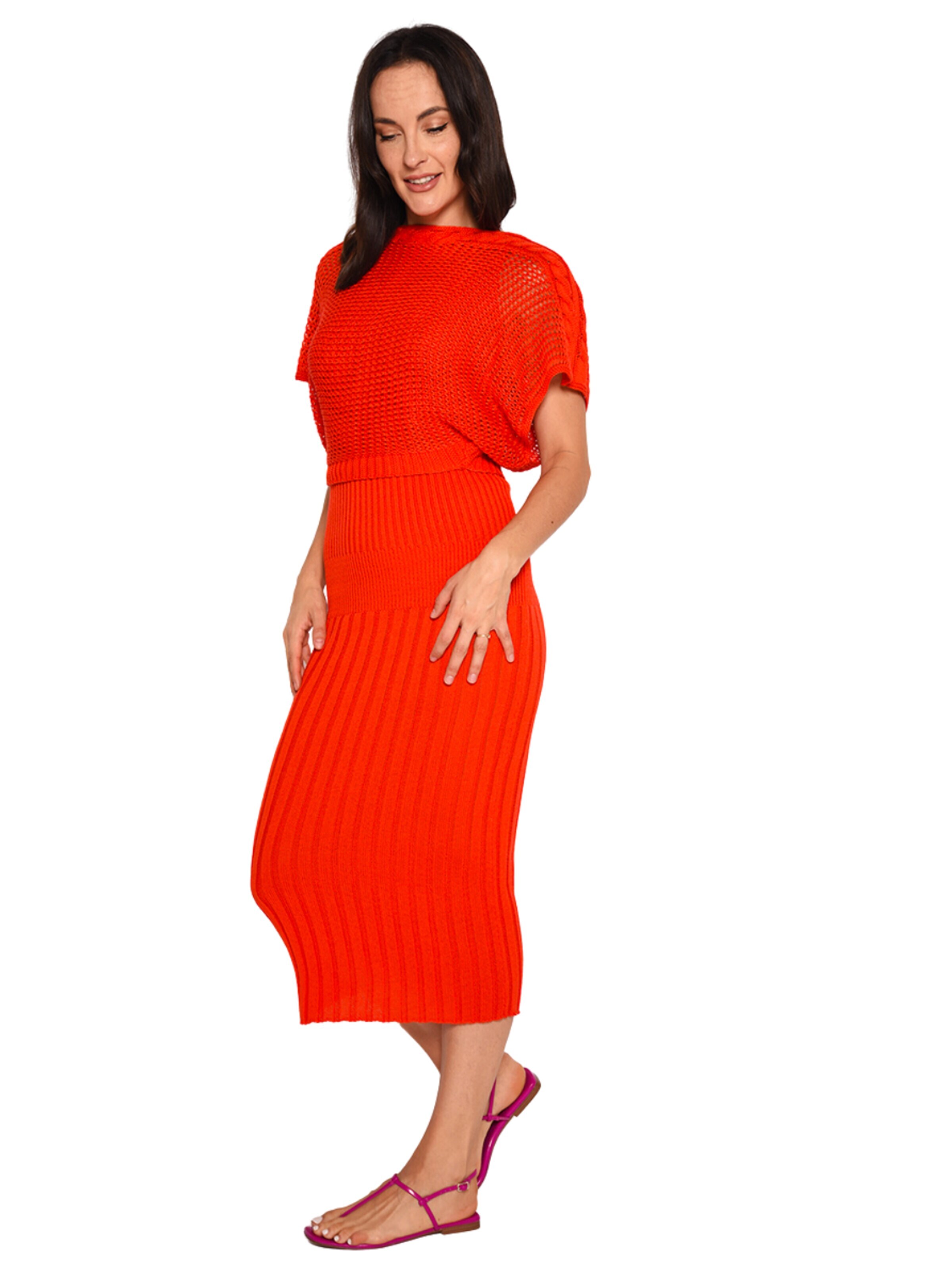 Süel knitwear Gebreide top 'Birthday' in Rood