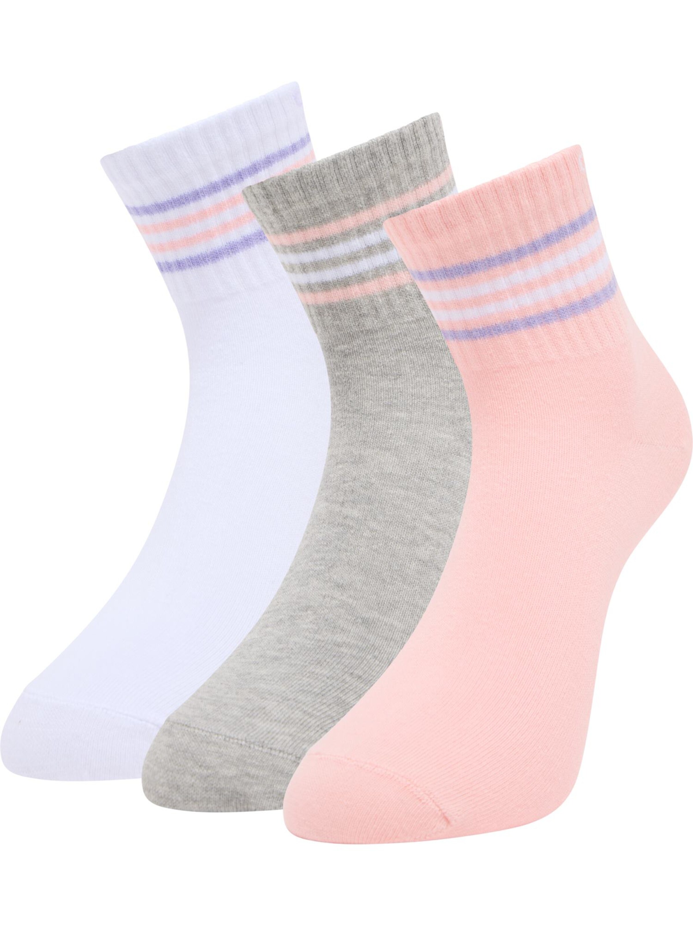 Carlo Colucci Socken 'Ellmenreich' in grau / rosa / weiß, Produktansicht