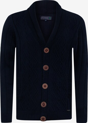 Sir Raymond Tailor Knit Cardigan 'Delhi' in Blue: front